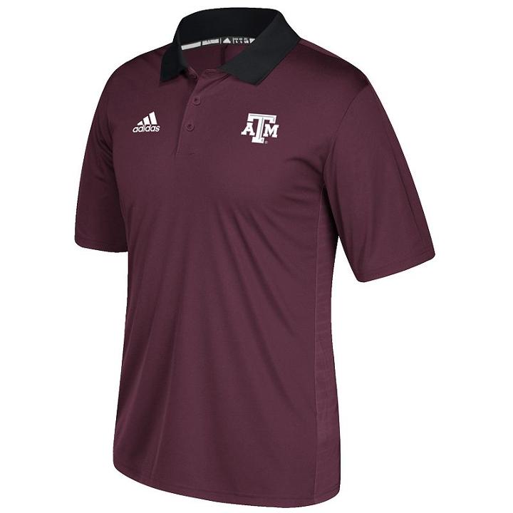 Men's Adidas Texas A & M Aggies Coaches Polo, Size: Small, Red