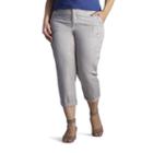 Plus Size Lee Presley Crop Cargo Pants, Women's, Size: 25 - Regular, Light Grey