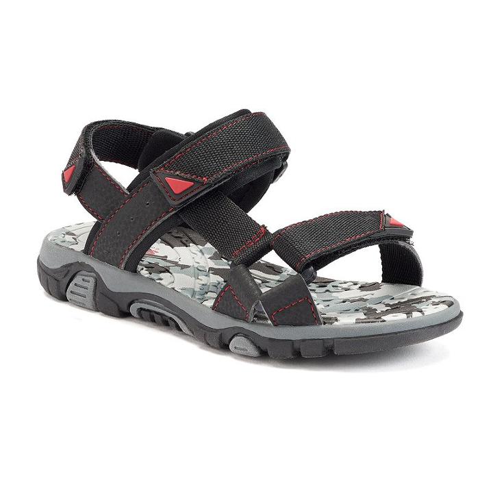 Sonoma Goods For Life Boys' Webbing Sandals, Size: 2, Black