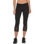 Petite Tek Gear&reg; Power Mesh Running Capris, Women's, Size: L Petite, Black