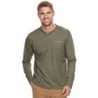 Big & Tall Columbia Wildberry Classic-fit Omni-wick Henley, Men's, Size: Xl Tall, Green