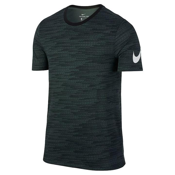 Men's Nike Allover Coder Print Tee, Size: Large, Green Oth