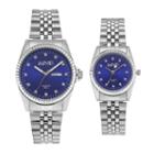 August Steiner Men's & Women's Diamond Stainless Steel Watch Set, Grey