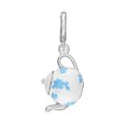 Laura Ashley Jubilee Collection Sterling Silver Teapot Charm, Women's, Grey