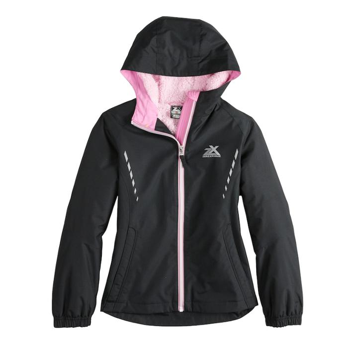 Girls 7-16 Zeroxposur Marion Lightweight Transitional Jacket, Size: 10-12, Black