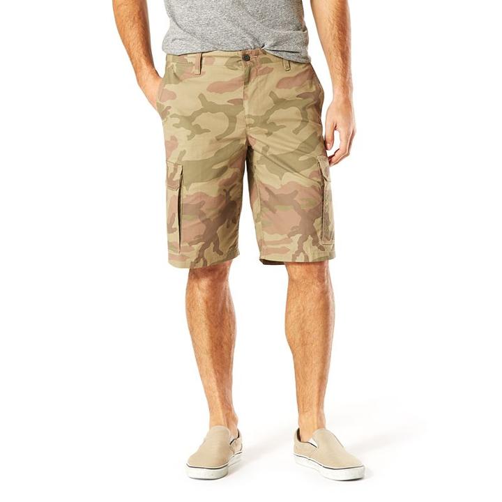Men's Dockers D3 Classic-fit Standard Washed Cargo Shorts, Size: 36, Green Oth