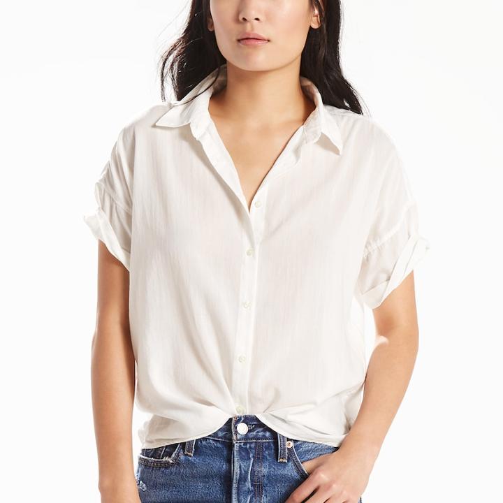 Women's Levi's&reg; Sadie Button-down Shirt, Size: Medium, White