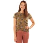 Juniors' Wallflower Knot Front Print Tee, Teens, Size: Large, Green Oth