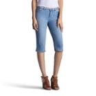 Women's Lee Maisie Modern Series Jean Skimmer Capris, Size: 12 Avg/reg, Med Blue
