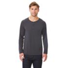 Men's Heat Keep Classic-fit Performance Henley, Size: Small, Grey (charcoal)