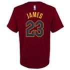 Boys 8-20 Cleveland Cavaliers Lebron James Player Name & Number Replica Tee, Size: S 8, Dark Red
