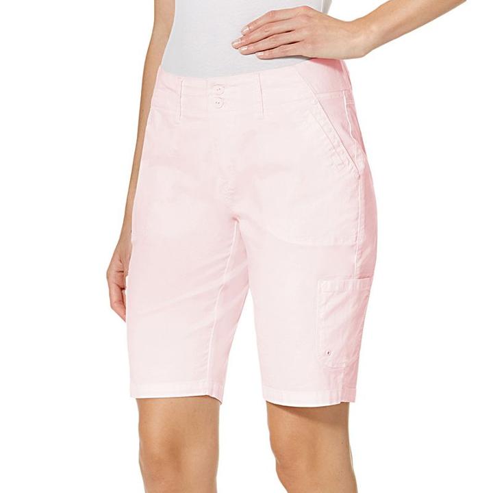 Women's Gloria Vanderbilt Marion Bermuda Shorts, Size: 16, Black