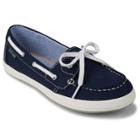 Eastland Skip Women's Canvas Boat Shoes, Size: Medium (7.5), Blue (navy)