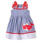 Baby Girl Nannette Whale Seersucker Dress, Size: 18 Months, Blue