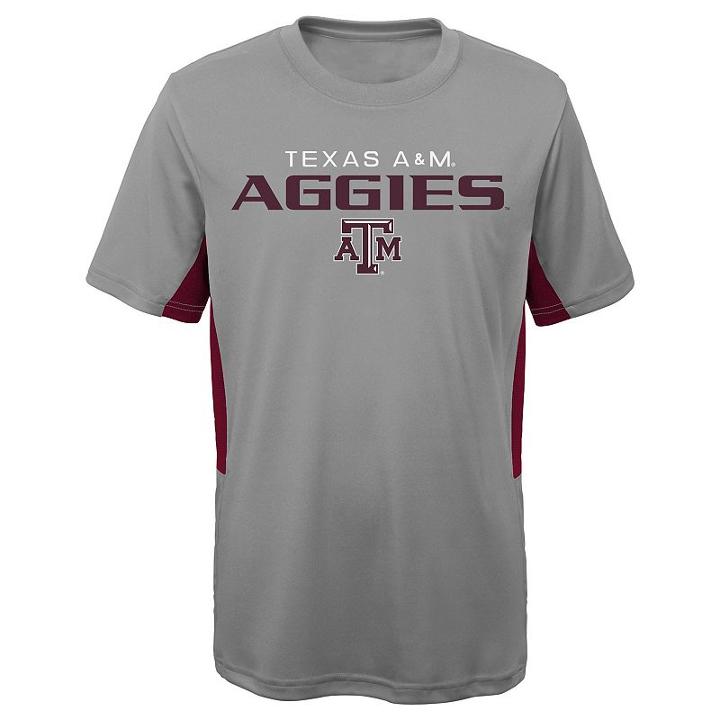Boys 8-20 Texas A & M Aggies Mainframe Performance Tee, Size: Xl 18-20, Grey