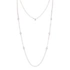 Lc Lauren Conrad Simulated Crystal Layered Double Strand Necklace, Women's, Light Red