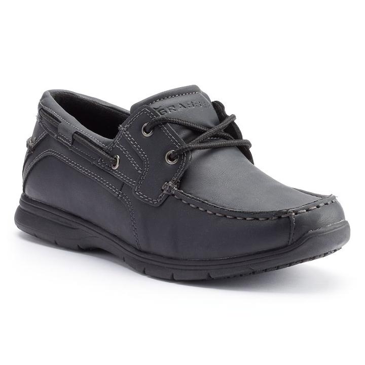 Grabbers Runabout Men's Esd Slip-resistant Boat Shoes, Size: 9.5 Wide, Black