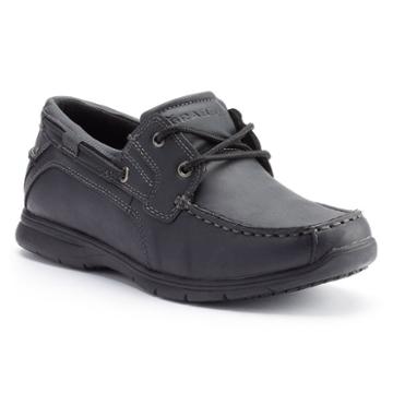 Grabbers Runabout Men's Esd Slip-resistant Boat Shoes, Size: 9.5 Wide, Black