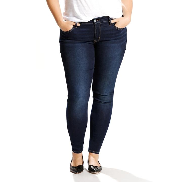 Plus Size Levi's 310 Shaping Super Skinny Jeans, Women's, Size: 16 - Regular, Dark Blue