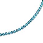 Sterling Silver Blue Topaz Bracelet, Women's, Size: 7.5