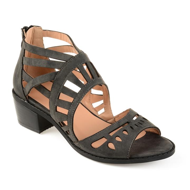 Journee Collection Dexy Women's High Heel Sandals, Size: Medium (10), Black