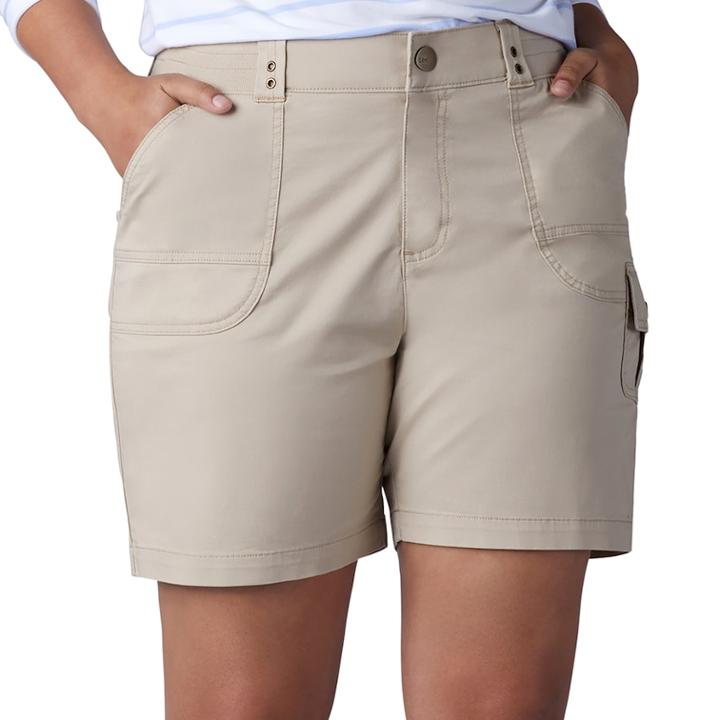 Plus Size Lee Myra Utility Short, Women's, Size: 16 - Regular, Med Beige