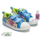 Bobbi-toads Jacjac Girls' Paintable Sneakers With Nail Polish, Girl's, Size: Medium (11), Blue
