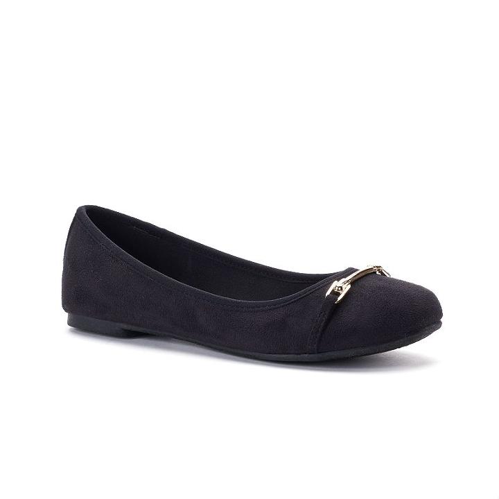 So&reg; Chat Women's Ballet Flats, Size: Medium (7.5), Black