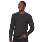 Men's Sonoma Goods For Life&trade; Slim-fit Soft-touch Stretch Thermal Crewneck Tee, Size: Xxl, Black