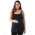 Plus Size Maternity Pip & Vine By Rosie Pope Nursing Cami, Women's, Size: 2x-mat, Black