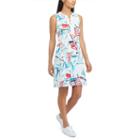Petite Chaps Sailboat Lace-up Dress, Women's, Size: S Petite, Pink Ovrfl