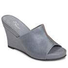 A2 By Aerosoles Heart Plush Women's Peep-toe Wedge Sandals, Size: 9 Wide, Light Blue