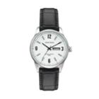 Armitron Men's Leather Watch - 20/5048svsvbk, Size: Large, Black