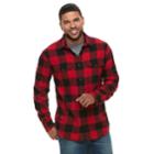 Men's Sonoma Goods For Life&trade; Slim-fit Flannel Button-down Shirt, Size: Xl, Dark Red