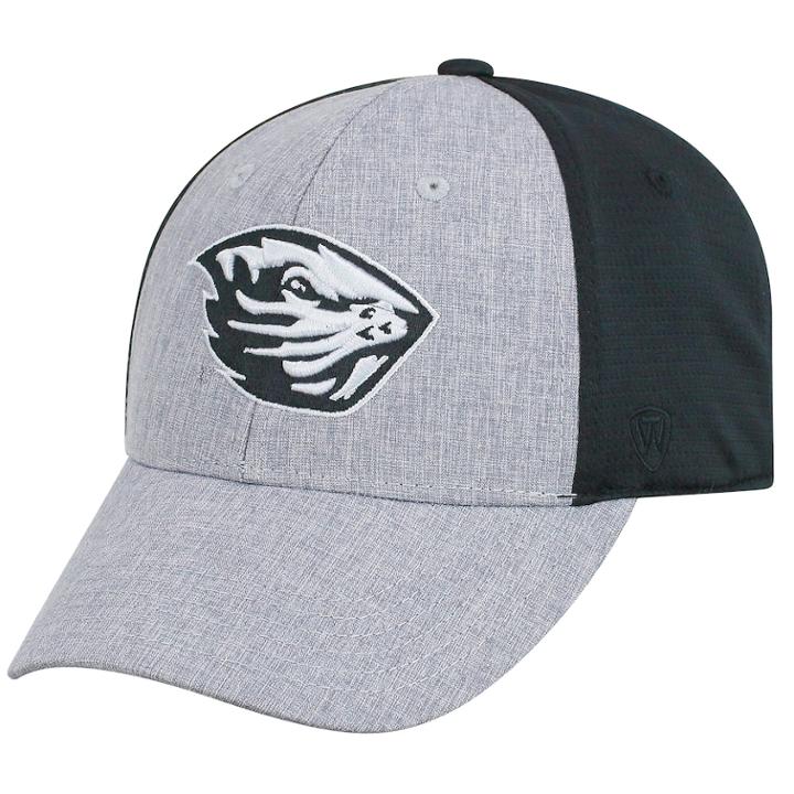 Adult Top Of The World Oregon State Beavers Fabooia Memory-fit Cap, Men's, Med Grey