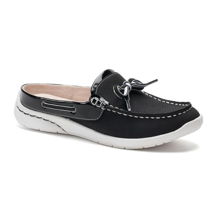 Croft & Barrow&reg; Judith Women's Ortholite Mules, Size: Medium (8), Black