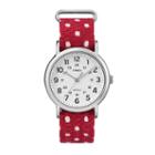 Timex Women's Weekender Polka Dot Watch - Tw2r10400jt, Size: Medium, Red