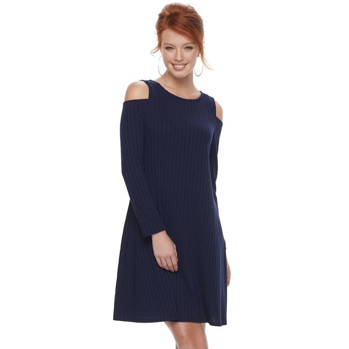 Women's Apt. 9&reg; Cold Shoulder Dress, Size: Xl, Dark Blue