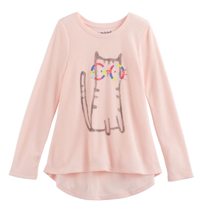 Girls 4-10 Jumping Beans&reg; High-low Tunic, Size: 8, Brt Pink