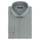 Men's Van Heusen Fresh Defense Extra-slim Fit Dress Shirt, Size: 15.5-32/33, Grey Other