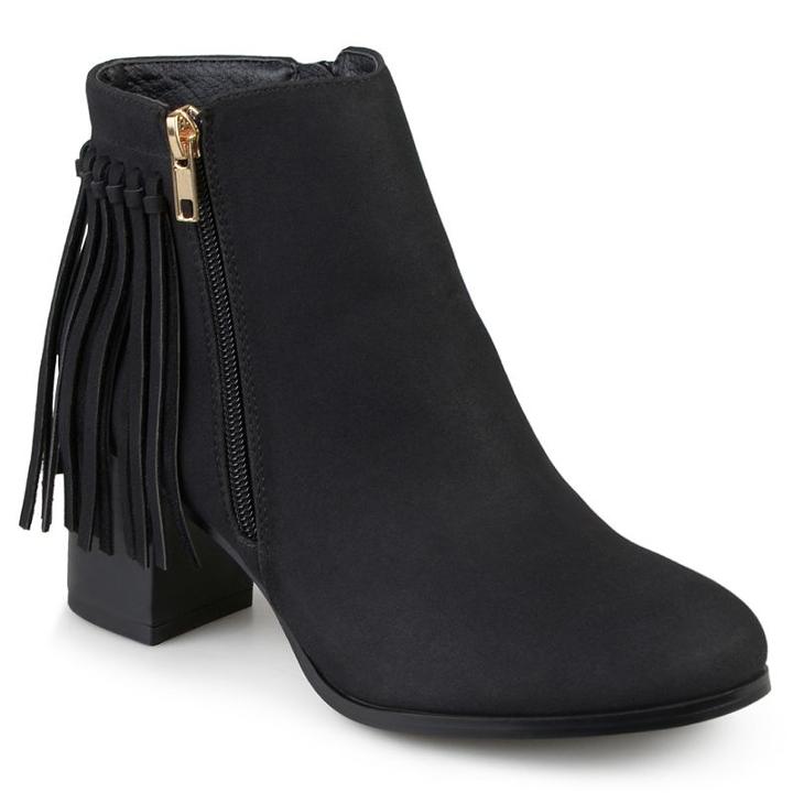 Journee Collection Viv Women's Ankle Boots, Girl's, Size: Medium (8), Black