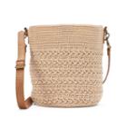 Sonoma Goods For Life&trade; Crochet Crossbody Bag, Women's, Beig/green (beig/khaki)