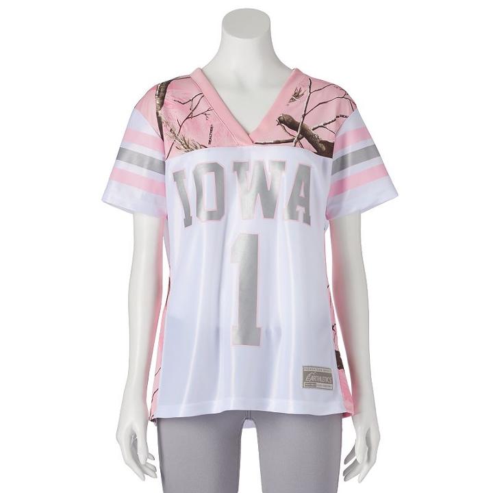 Women's Realtree Iowa Hawkeyes Game Day Jersey, Size: Large, White
