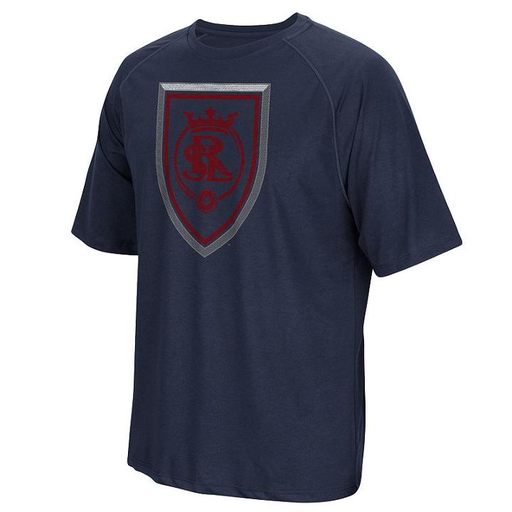 Men's Adidas Real Salt Lake Light Up Climalite Tee, Size: Large, Blue (navy)