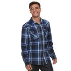Men's Levi's&reg; Western Button-down Shirt, Size: Medium, Med Blue