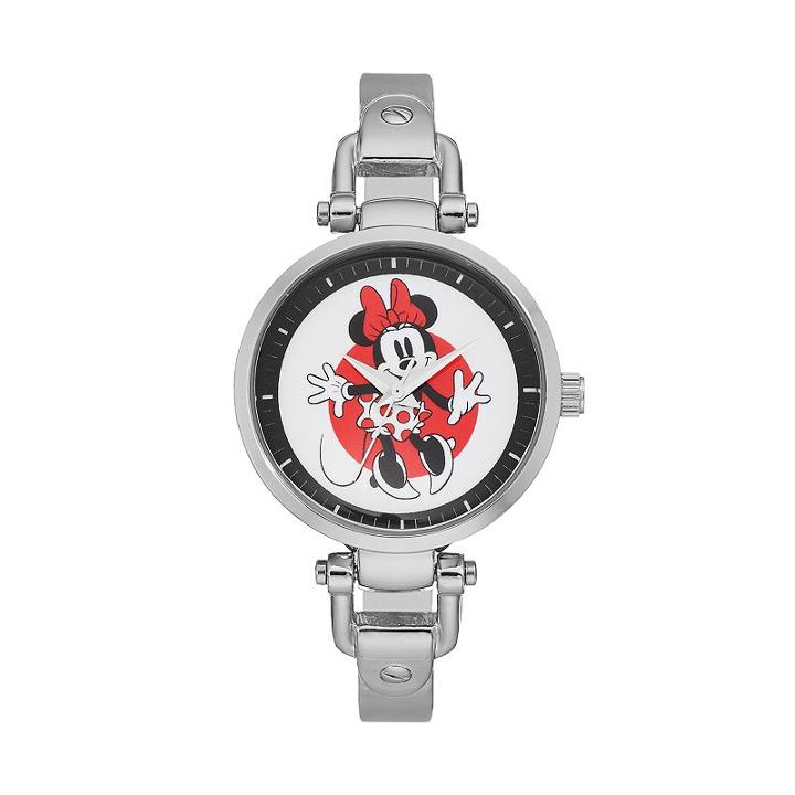 Disney's Minnie Mouse Women's Half Bangle Watch, Grey