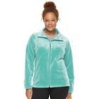 Plus Size Columbia Three Lakes Fleece Jacket, Women's, Size: 3xl, Aqua Haze