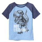 Boys 4-10 Jumping Beans&reg; Dinosaur With Headphones Not Listening Graphic Tee, Boy's, Size: 7x, Blue (navy)