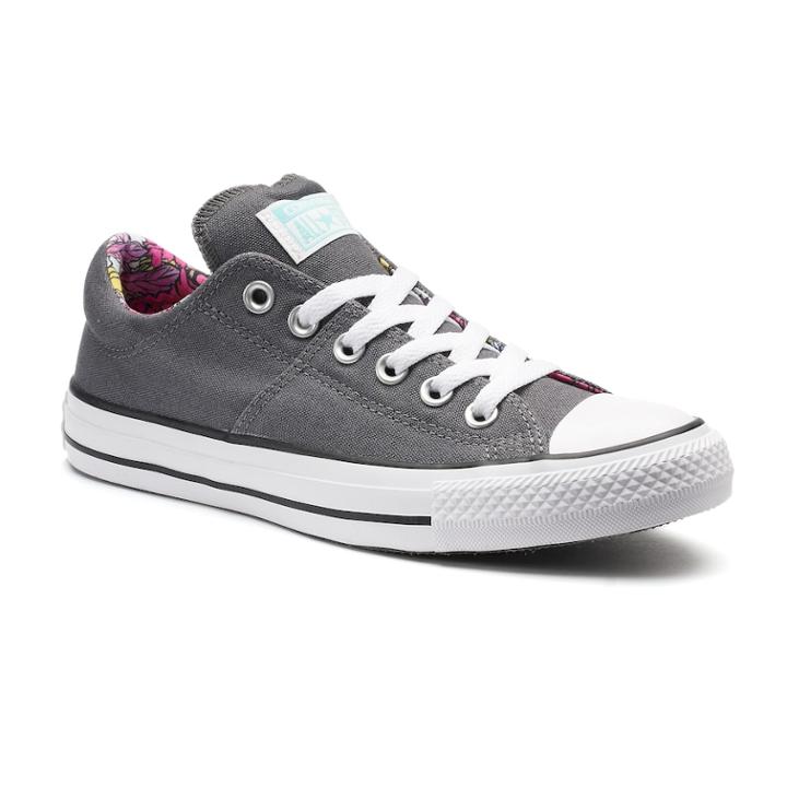 Women's Converse Chuck Taylor All Star Madison Floral-lined Sneakers, Size: 8, Med Grey