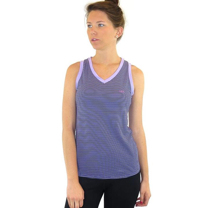 Ryka Triumph Striped Yoga Tank - Women's, Size: Medium, Purple